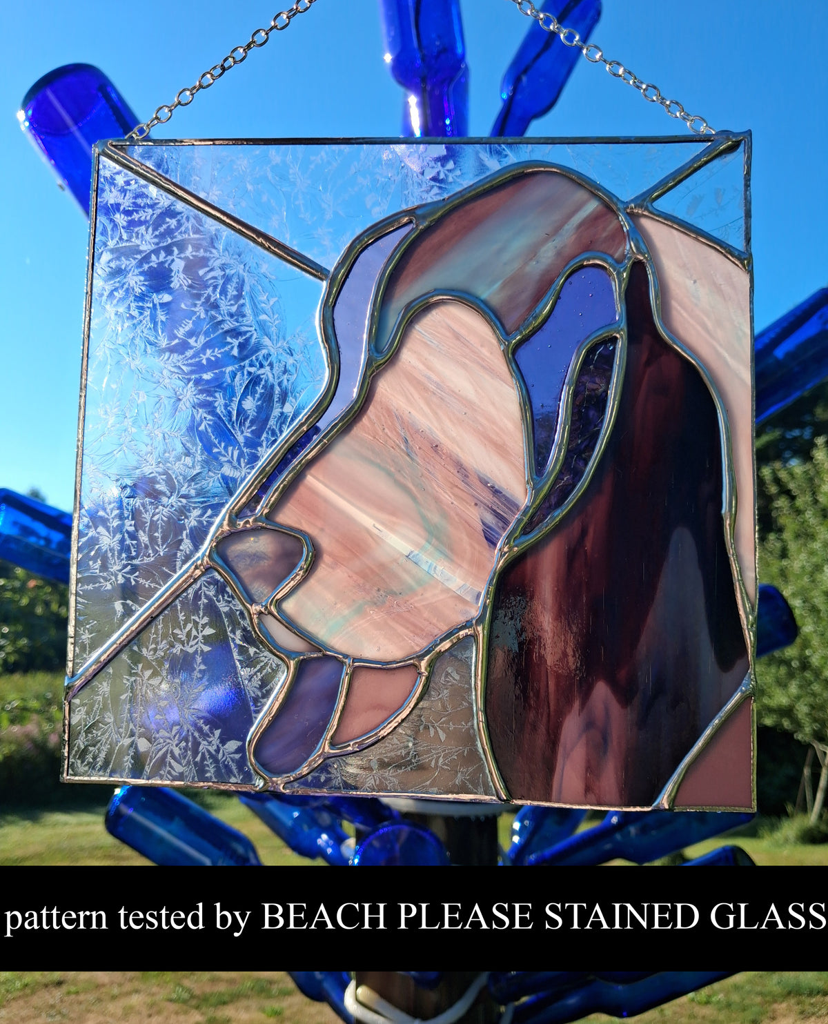 BASSET HOUND DOG PROFILE SERIES-Stained Glass Pattern / 15” x 15”   Digital Download PDF PNG JPG SVG and Resizable /Beginner to Intermediate / Hobby & Commercial License / Very Sherry Glass
