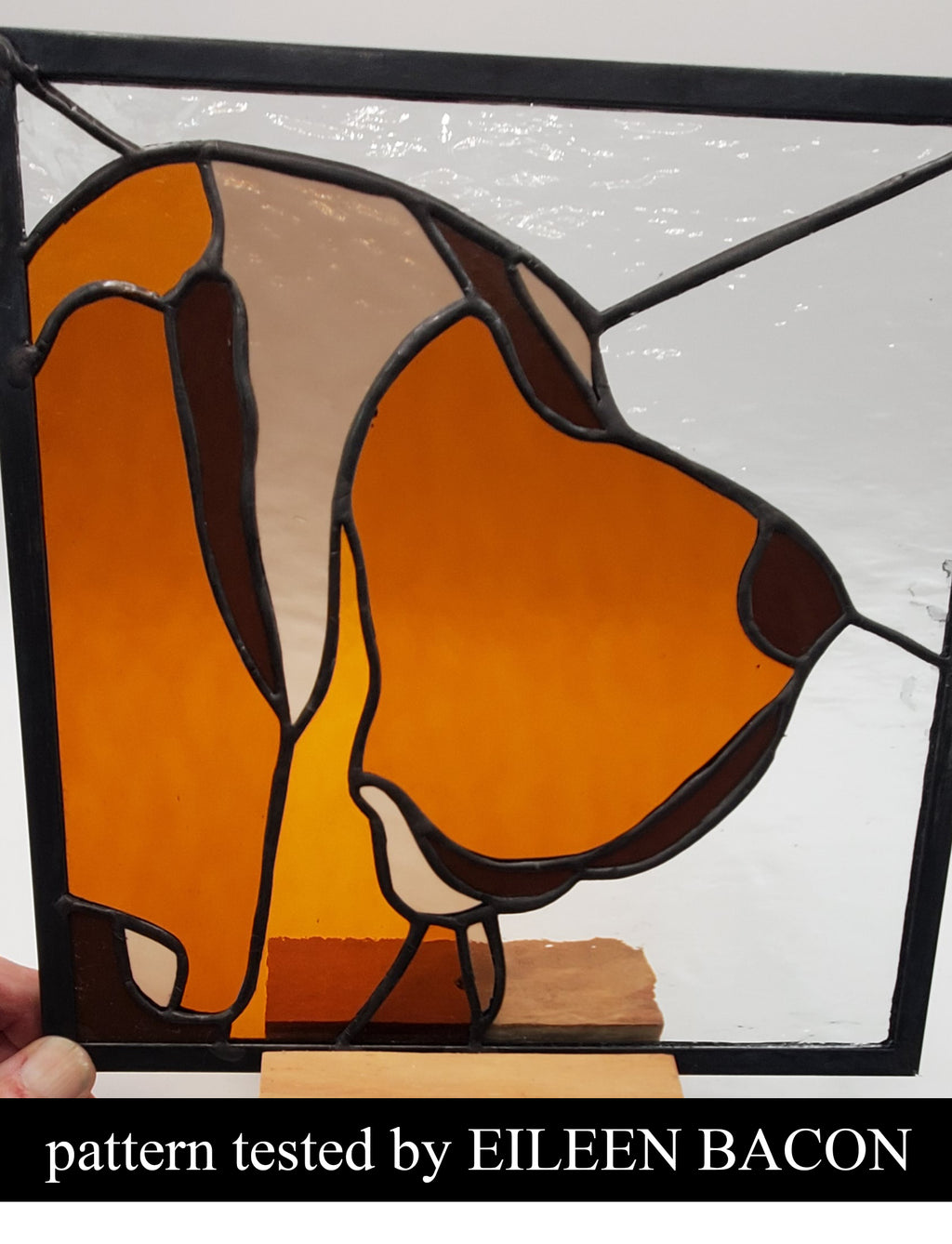 BLOODHOUND -Stained Glass Pattern / 15” x 15”   Digital Download PDF PNG JPG SVG and Resizable /Beginner to Intermediate / Hobby & Commercial License / Very Sherry Glass