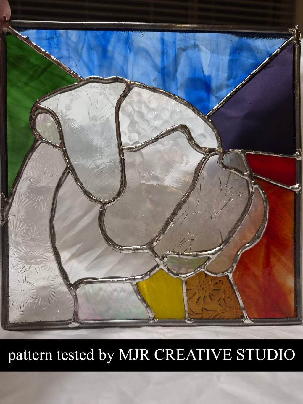 BOXER -Stained Glass Pattern / 15” x 15”   Digital Download PDF PNG JPG SVG and Resizable /Beginner to Intermediate / Hobby & Commercial License / Very Sherry Glass