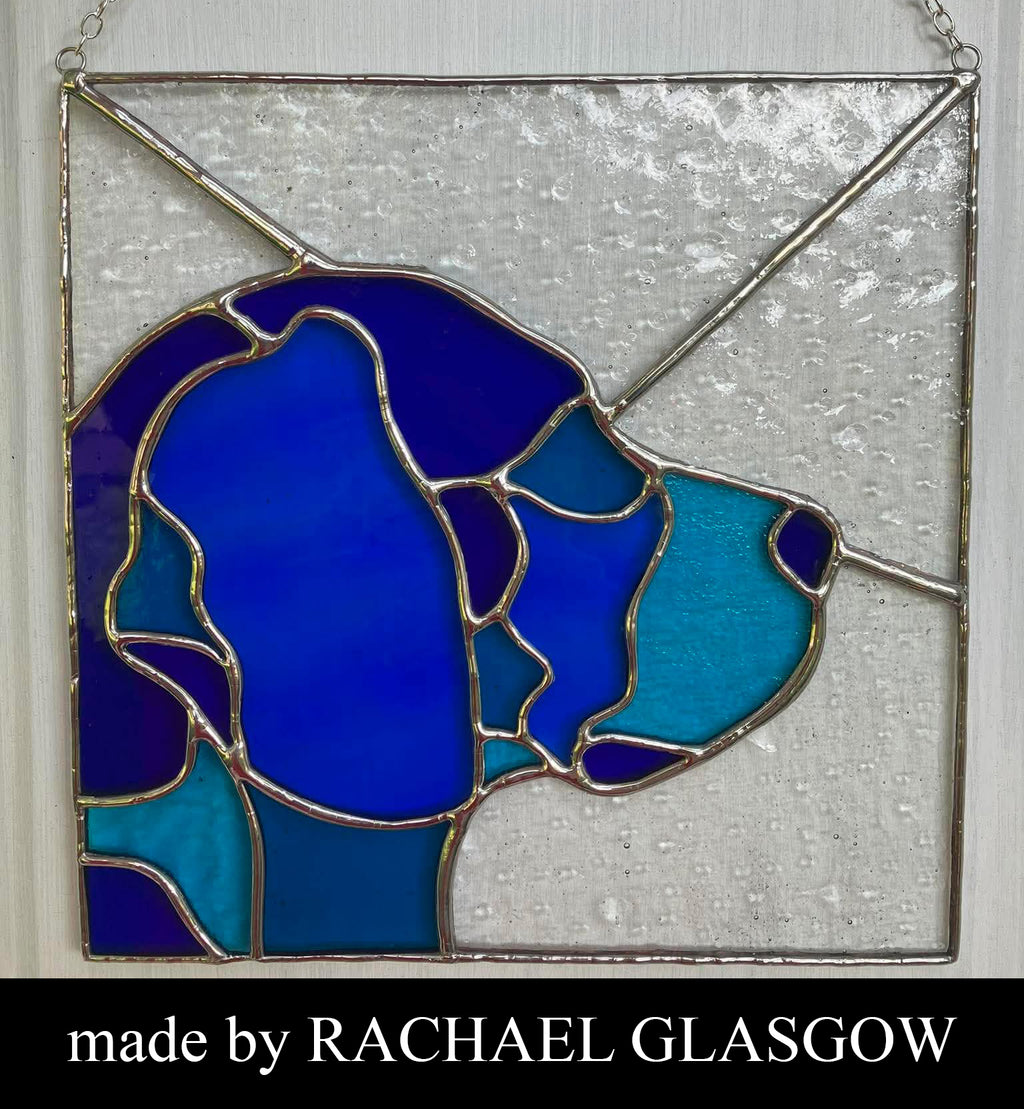 BEAGLE DOG PROFILE SERIES-Stained Glass Pattern / 15” x 15”   Digital Download PDF PNG JPG SVG and Resizable /Beginner to Intermediate / Hobby & Commercial License / Very Sherry Glass