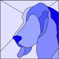 BASSET HOUND DOG PROFILE SERIES-Stained Glass Pattern / 15” x 15”   Digital Download PDF PNG JPG SVG and Resizable /Beginner to Intermediate / Hobby & Commercial License / Very Sherry Glass