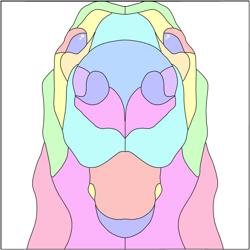 GOLDEN RETRIEVER NOSE BOOP SERIES-Stained Glass Pattern / 15” x 15”   Digital Download PDF PNG JPG SVG and Resizable /Beginner to Intermediate / Hobby & Commercial License / Very Sherry Glass