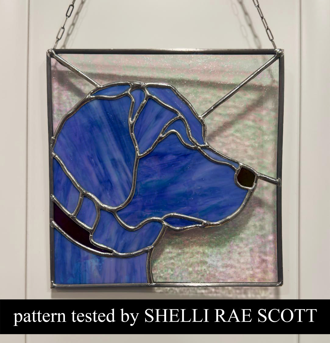 AMERICAN LAB PROFILE SERIES-Stained Glass Pattern / 15” x 15”   Digital Download PDF PNG JPG SVG and Resizable /Beginner to Intermediate / Hobby & Commercial License / Very Sherry Glass