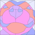 PIT BULL NOSE BOOP SERIES-Stained Glass Pattern / 15” x 15” Digital Download PDF PNG JPG SVG / BEGINNER TO INTERMEDIATE / Hobby & Commercial License / Very Sherry Glass (Copy)