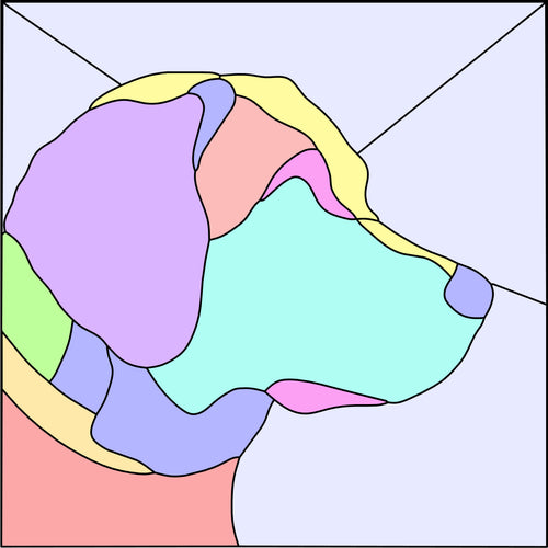 AMERICAN LAB PROFILE SERIES-Stained Glass Pattern / 15” x 15”   Digital Download PDF PNG JPG SVG and Resizable /Beginner to Intermediate / Hobby & Commercial License / Very Sherry Glass