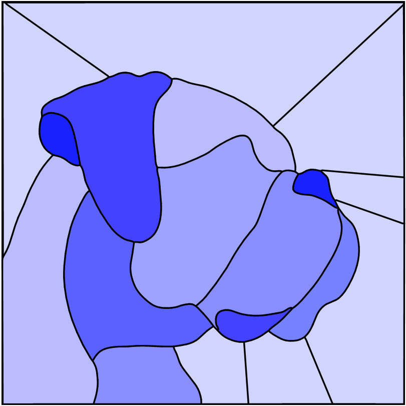 BOXER -Stained Glass Pattern / 15” x 15”   Digital Download PDF PNG JPG SVG and Resizable /Beginner to Intermediate / Hobby & Commercial License / Very Sherry Glass