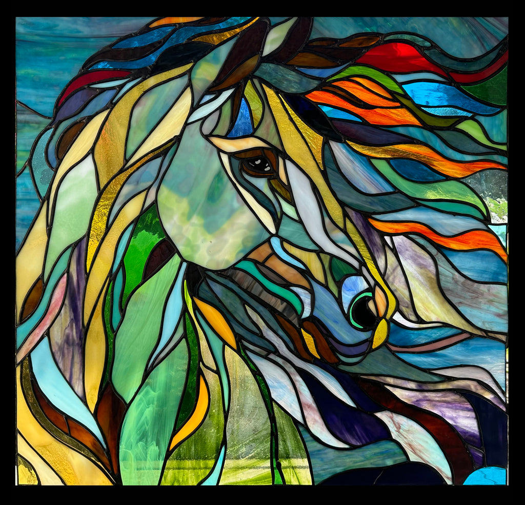 FIRST LIGHT Stained Glass Pattern / 24”x24" Digital Download PDF PNG JPG  / Intermediate to Advanced / Hobby & Commercial License / Very Sherry Glass