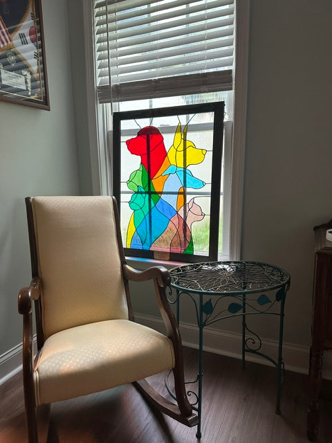 PRISMATIC PACK Stained Glass Pattern / 24” x 31” Digital Download PDF PNG JPG Tile / Beginner to Intermediate / Hobby & Commercial License / Very Sherry Glass