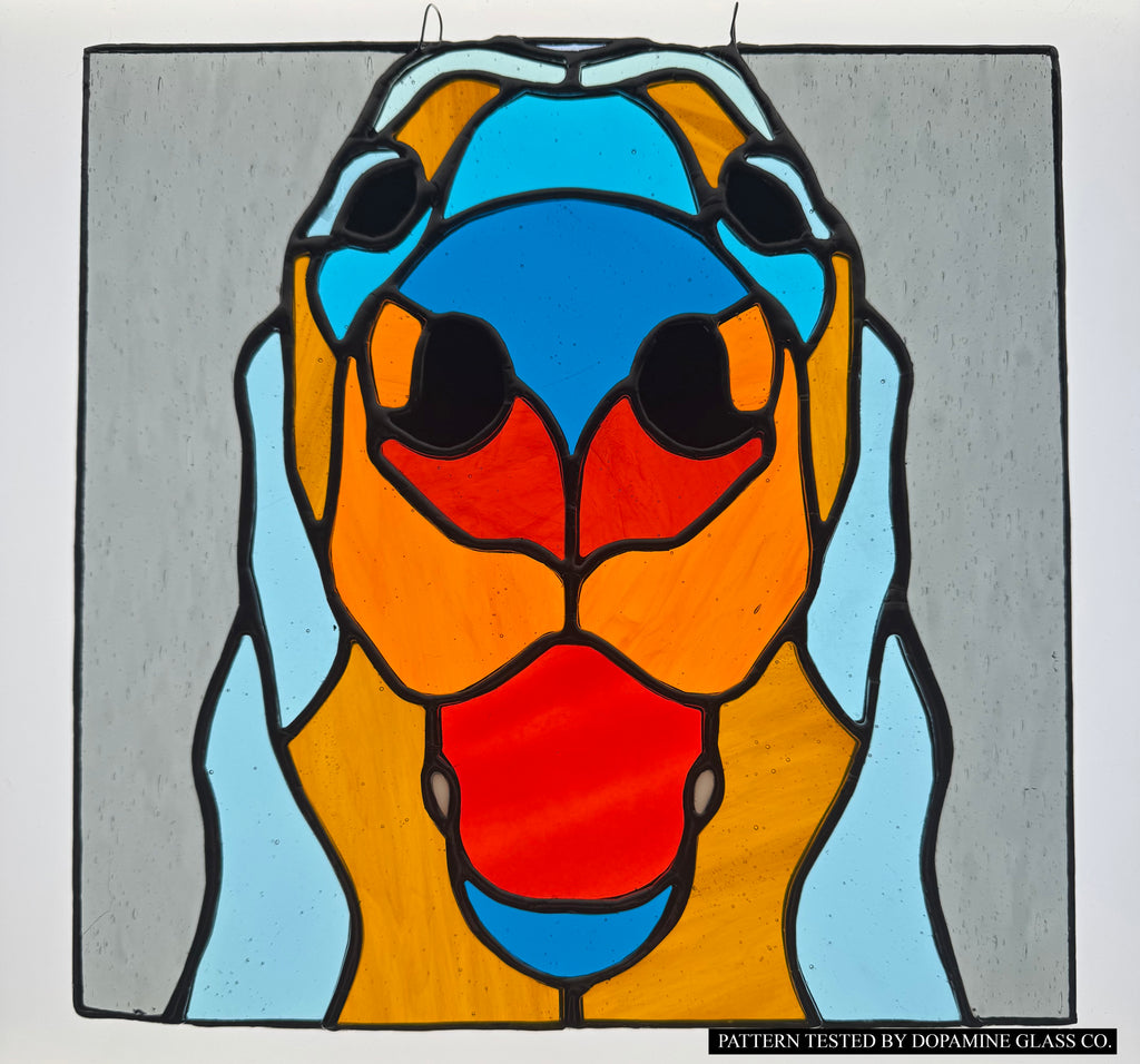 GOLDEN RETRIEVER NOSE BOOP SERIES-Stained Glass Pattern / 15” x 15”   Digital Download PDF PNG JPG SVG and Resizable /Beginner to Intermediate / Hobby & Commercial License / Very Sherry Glass