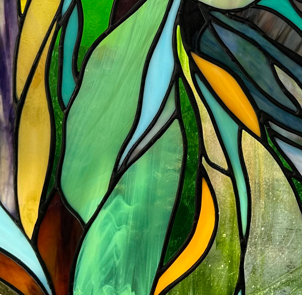 FIRST LIGHT Stained Glass Pattern / 24”x24" Digital Download PDF PNG JPG  / Intermediate to Advanced / Hobby & Commercial License / Very Sherry Glass