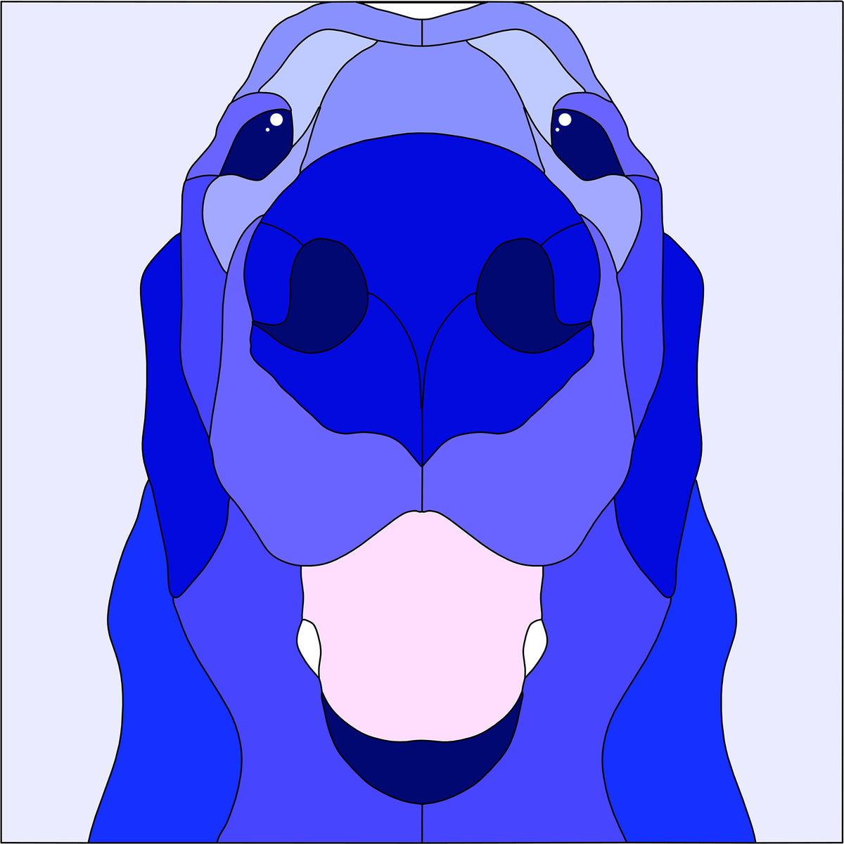 GOLDEN RETRIEVER NOSE BOOP SERIES-Stained Glass Pattern / 15” x 15”   Digital Download PDF PNG JPG SVG and Resizable /Beginner to Intermediate / Hobby & Commercial License / Very Sherry Glass