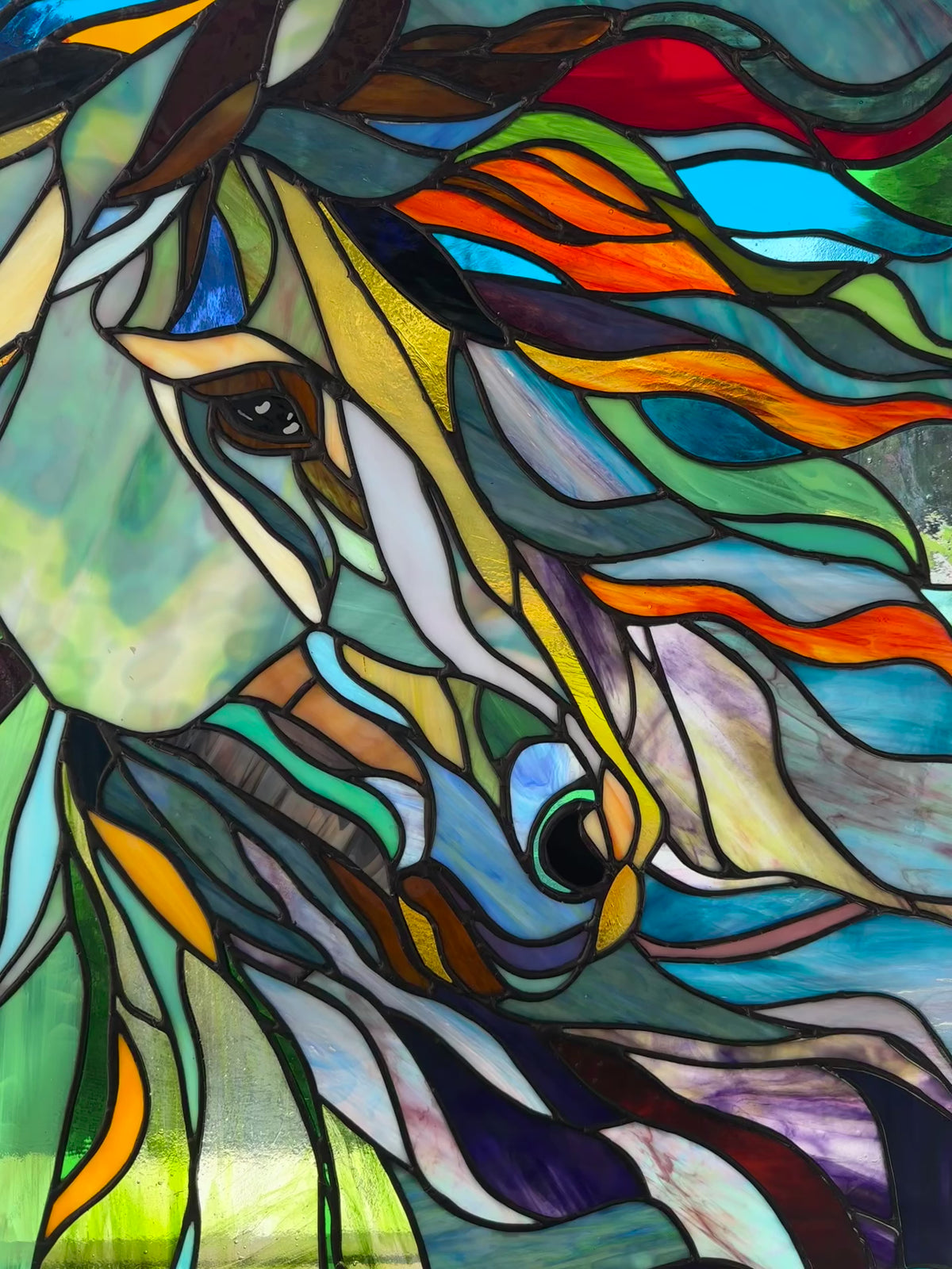 FIRST LIGHT Stained Glass Pattern / 24”x24" Digital Download PDF PNG JPG  / Intermediate to Advanced / Hobby & Commercial License / Very Sherry Glass